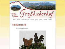 Tablet Screenshot of grosshuberhof.de